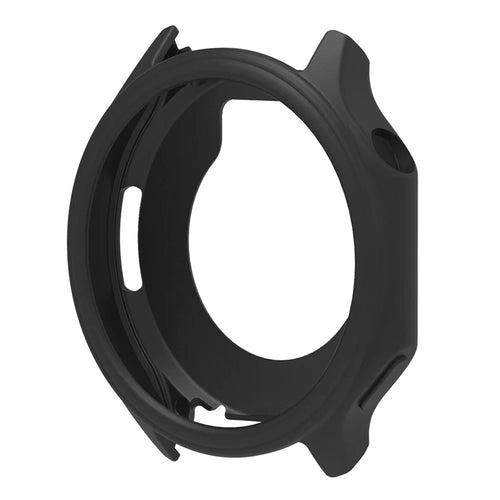 For Oppo Watch X Frame Cover Silicone Protection Case Anti-Collision Smartwatch Edge Sleeve - Black - 1