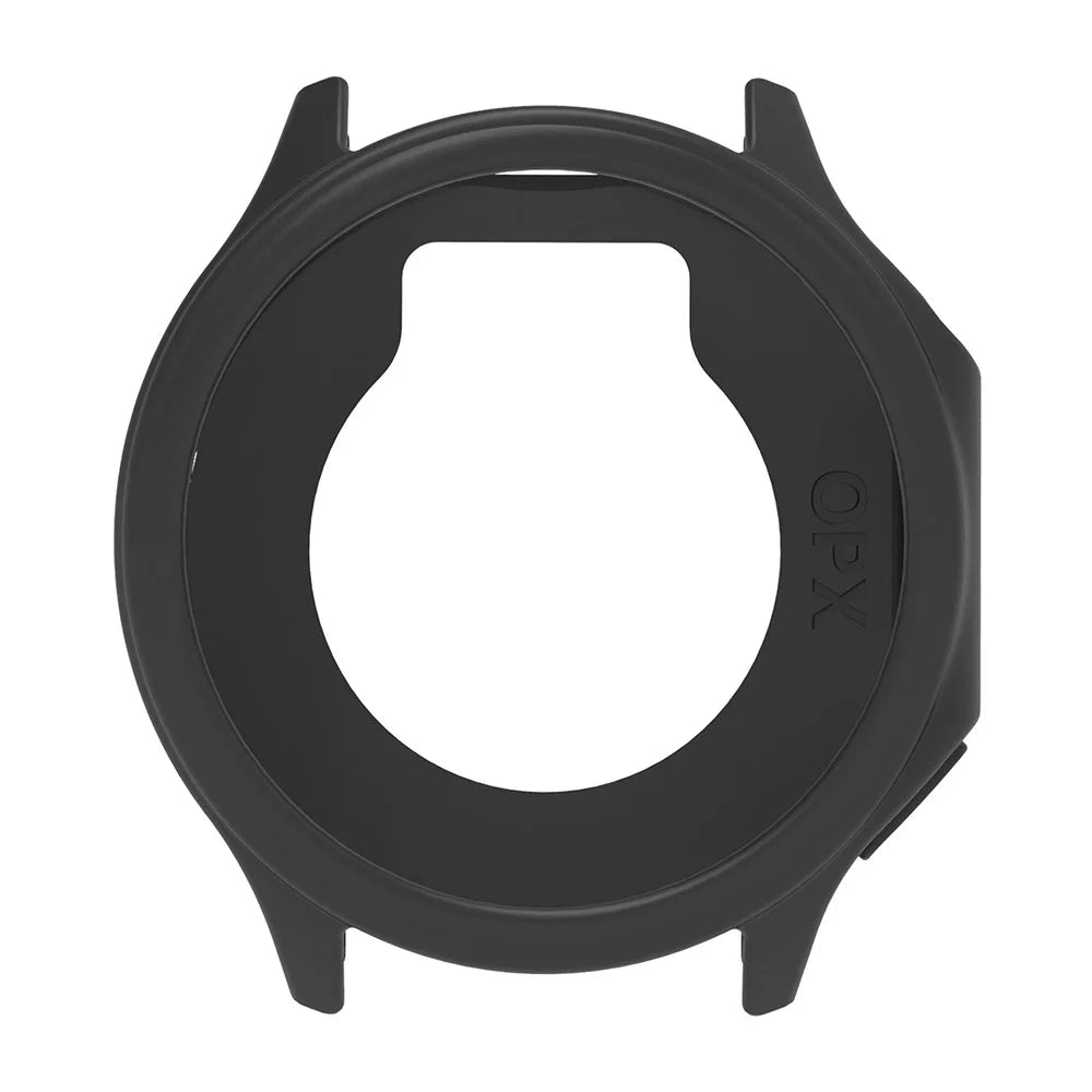 For Oppo Watch X Frame Cover Silicone Protection Case Anti-Collision Smartwatch Edge Sleeve - Black - 2