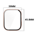 For Huawei Watch Fit 3 Watch Case PC Frame with Tempered Glass Screen Protector - Black - 7