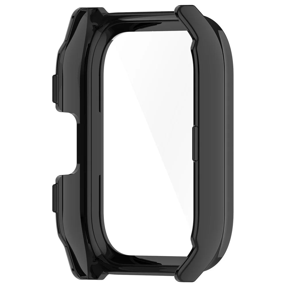 For Haylou Smart Watch 2 Pro (LS02 Pro) PC Protective Watch Case with Tempered Glass Screen Protector - Black - 3