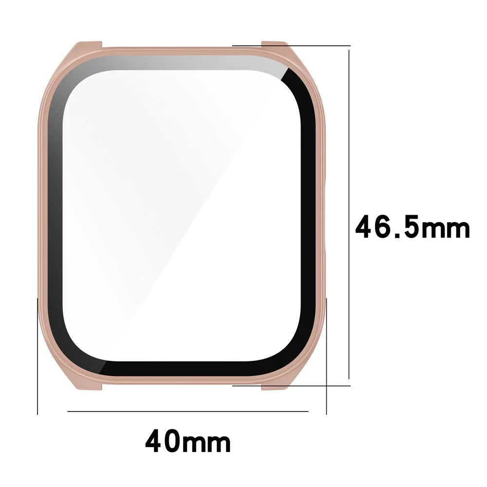 For Haylou Smart Watch 2 Pro (LS02 Pro) PC Protective Watch Case with Tempered Glass Screen Protector - Black - 7