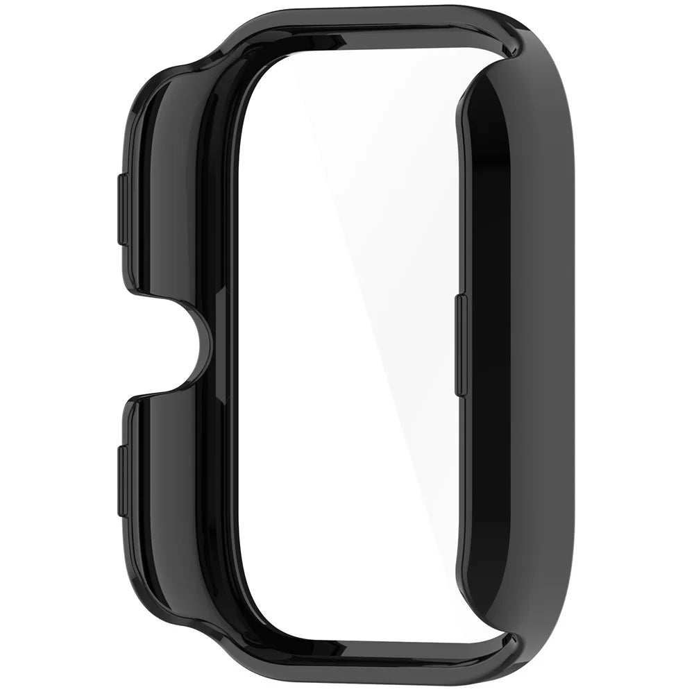 For Haylou GST Lite(LS13) / (LS09B) PC Case Protective Watch Cover with Tempered Glass Screen Protector - Black - 3
