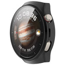 For Huawei Watch 4 Pro Space Edition Smartwatch PC Frame Case with Curved Tempered Glass Screen Film - Black - 6