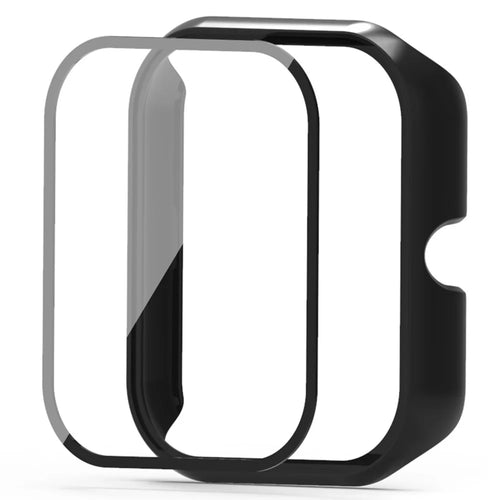 For Haylou GST Lite(LS13) / GST(LS09B) Case Hard PC Watch Case Cover with Screen Protector - Black - 1