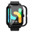 For Haylou GST Lite(LS13) / GST(LS09B) Case Hard PC Watch Case Cover with Screen Protector - Black - 7