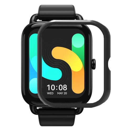 For Haylou GST Lite(LS13) / GST(LS09B) Hard PC Case Scratch-Resistant Watch Case Cover - Black - 1