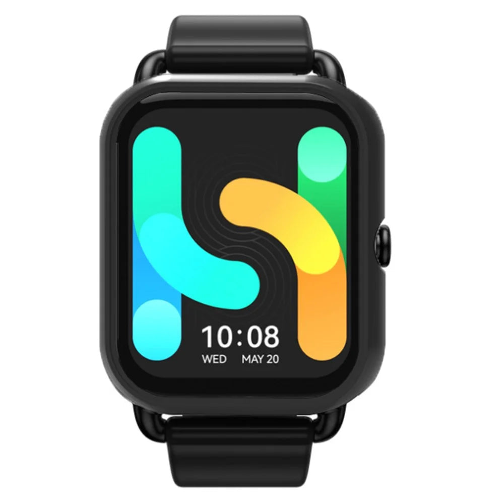 For Haylou GST Lite(LS13) / GST(LS09B) Hard PC Case Scratch-Resistant Watch Case Cover - Black - 2