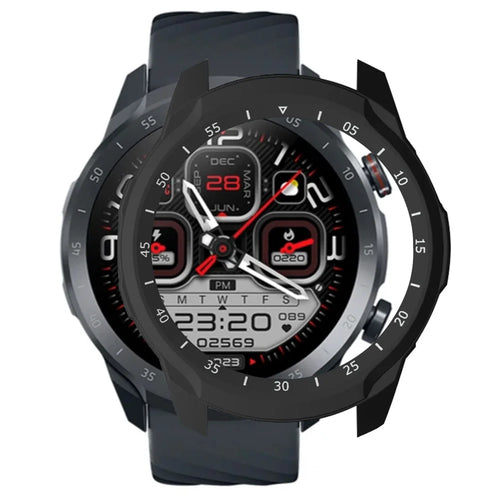 For Mibro A2 Watch Case Drop-Proof Hard PC Protective Cover - Black / White - 1