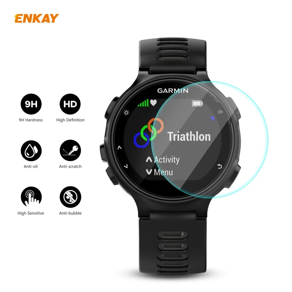 HAT PRINCE 0.2mm 9H 2.15D Tempered Glass Screen Guard Films for Garmin Forerunner 735 / 735XT - 2