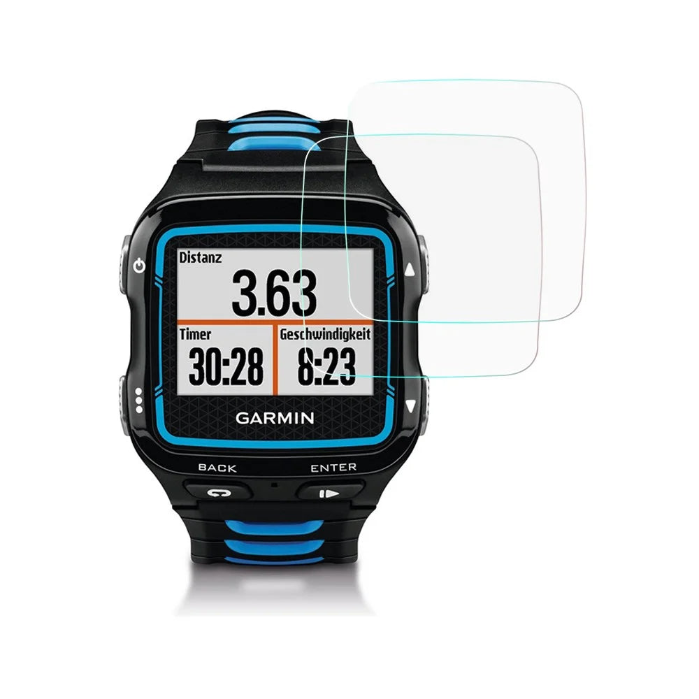 2Pcs/Set Transparent HD Tempered Glass Watch Screen Films for Garmin Forerunner 920XT - 1