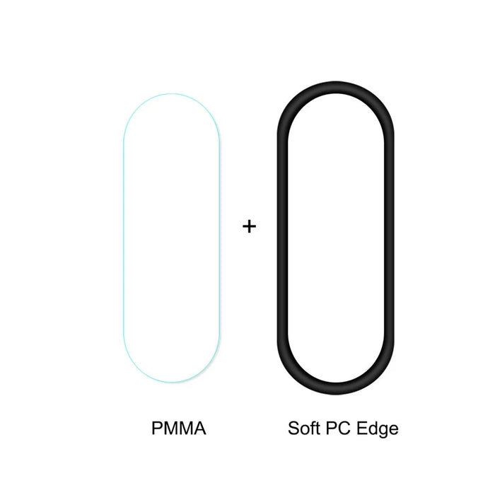 ENKAY HAT PRINCE 2Pcs Curved Edge PC + PMMA Screen Protector Full Glue for Xiaomi Mi Band 5 / 6 Complete Covering - 3