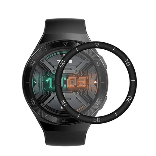 ENKAY Curved Edge PC + PMMA Screen Protector for Huawei Watch GT 2e 46mm Complete Covering - With Scale - 1