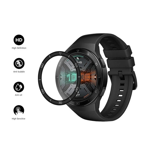 ENKAY Curved Edge PC + PMMA Screen Protector for Huawei Watch GT 2e 46mm Complete Covering - With Scale - 2