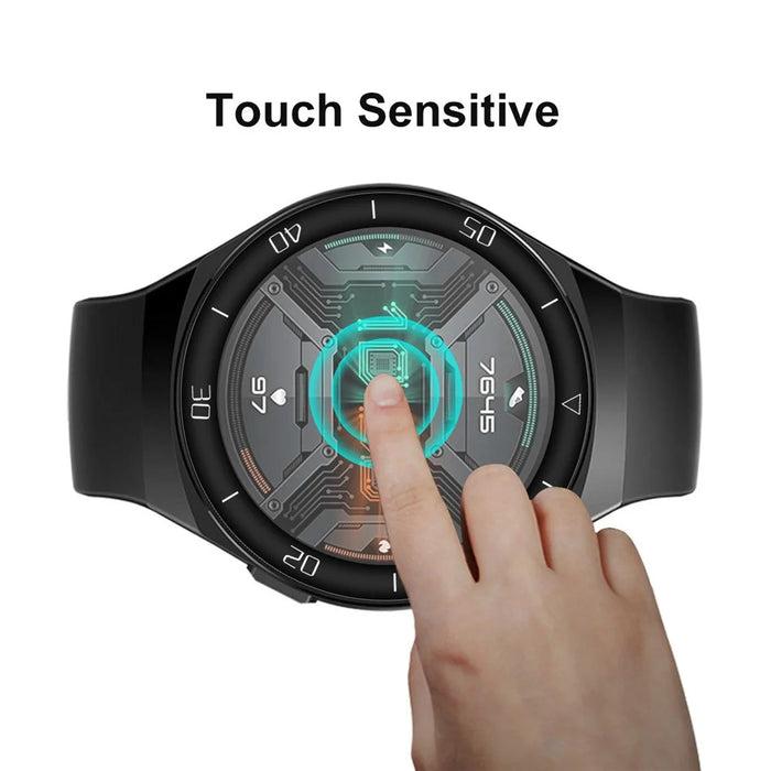 ENKAY Curved Edge PC + PMMA Screen Protector for Huawei Watch GT 2e 46mm Complete Covering - With Scale - 3