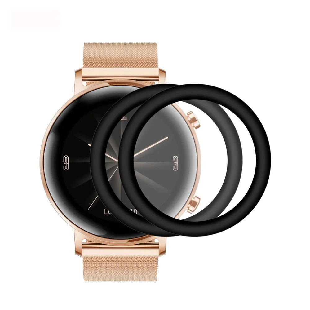 2Pcs/Set ENKAY HAT PRINCE 3D PC Edge + PMMA Full Screen Protective Film for Huawei Watch GT 2 42mm - 1