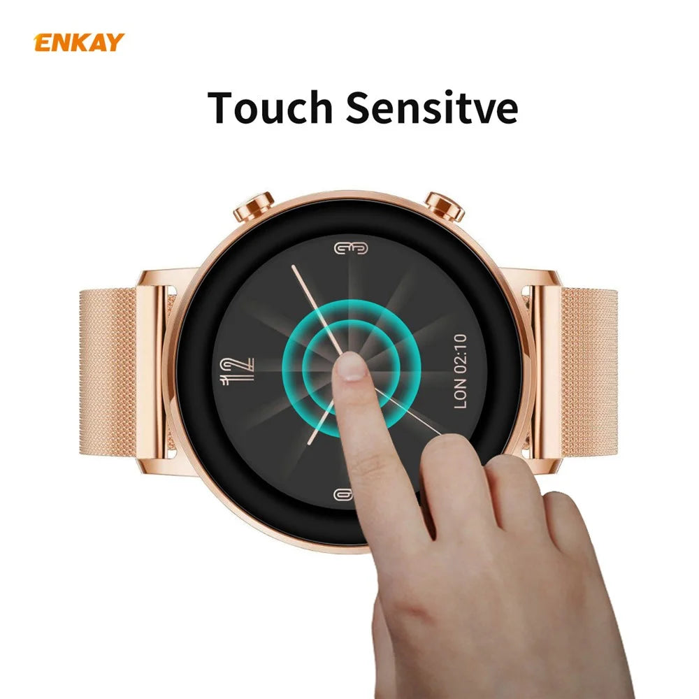 2Pcs/Set ENKAY HAT PRINCE 3D PC Edge + PMMA Full Screen Protective Film for Huawei Watch GT 2 42mm - 5