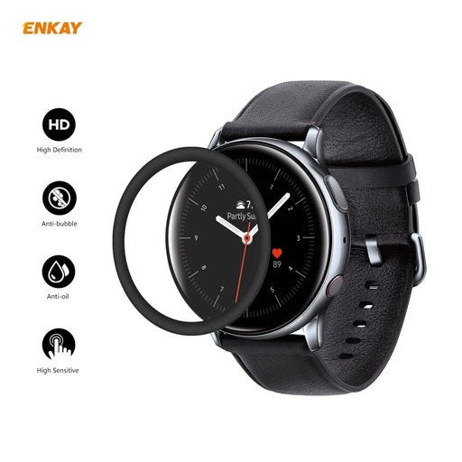2Pcs/Set ENKAY HAT PRINCE 3D PC Edge + PMMA Full Coverage Screen Protector for Samsung Galaxy Watch Active2 44mm - 2