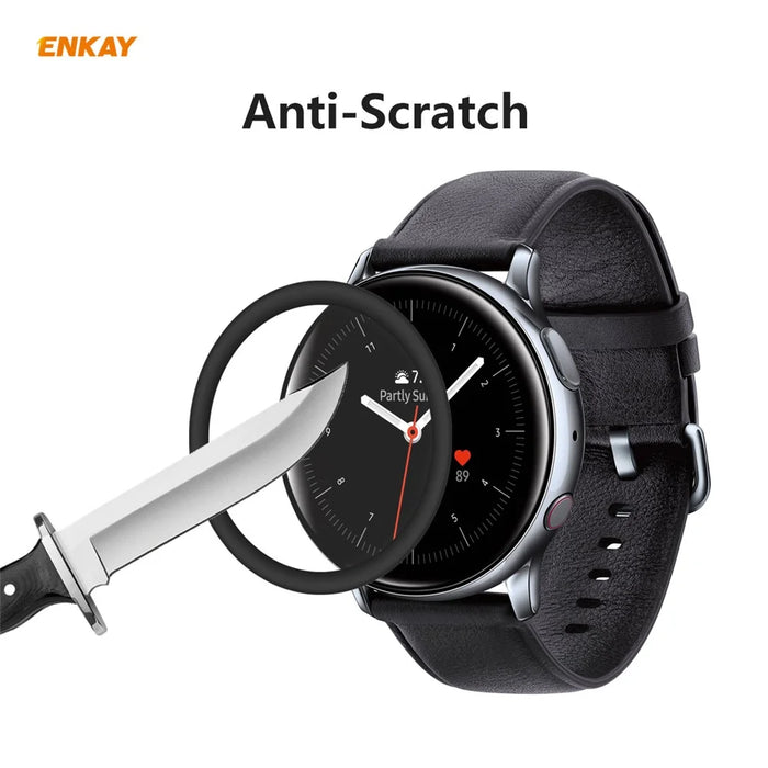 2Pcs/Set ENKAY HAT PRINCE 3D PC Edge + PMMA Full Coverage Screen Protector for Samsung Galaxy Watch Active2 44mm - 4