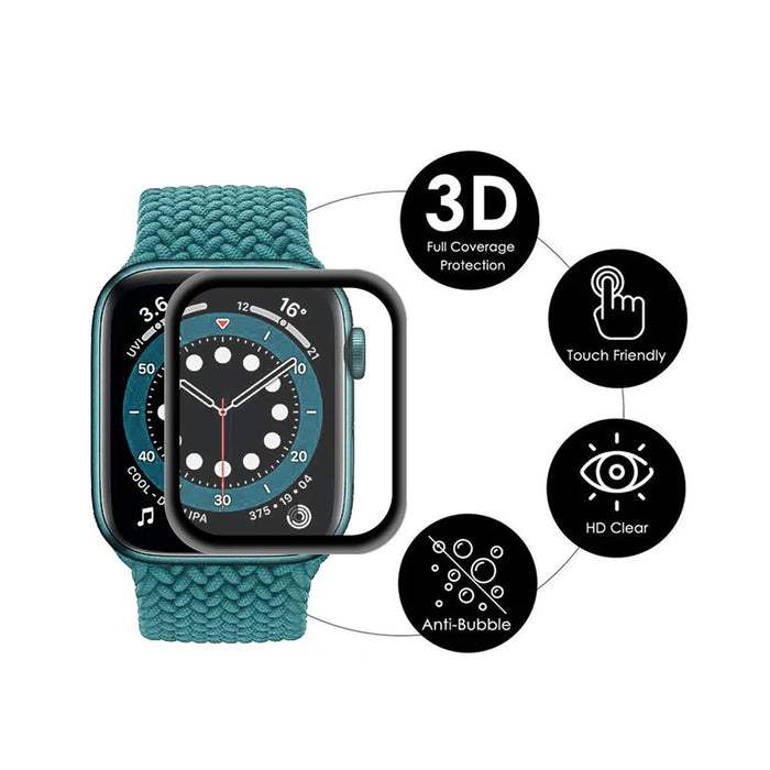 ENKAY 2Pcs / Set Full Covering Curved Edge PC + PMMA Screen Protector for Apple Watch Series SE3 / SE2 / SE1 / 6 / 5 / 4 44mm - 2