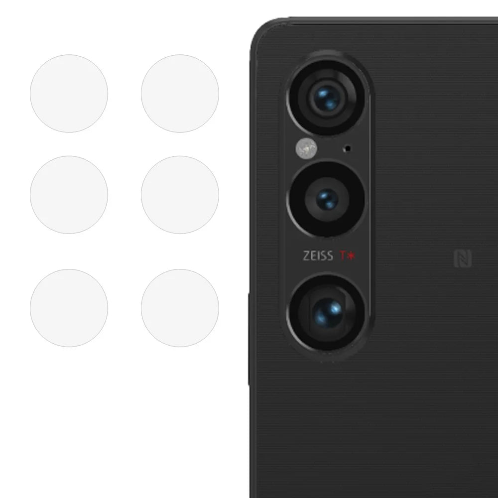 2 Sets For Sony Xperia 1 VI Camera Lens Protector Tempered Glass Lens Film Straight Edge - 1