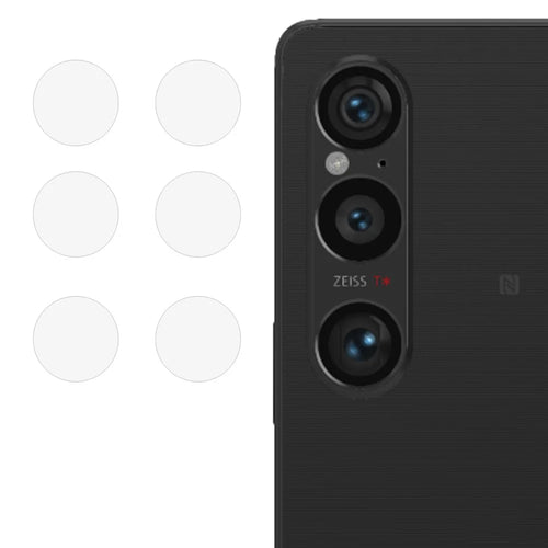 2 Sets For Sony Xperia 1 VI Camera Lens Protector Tempered Glass Lens Film Straight Edge - 1