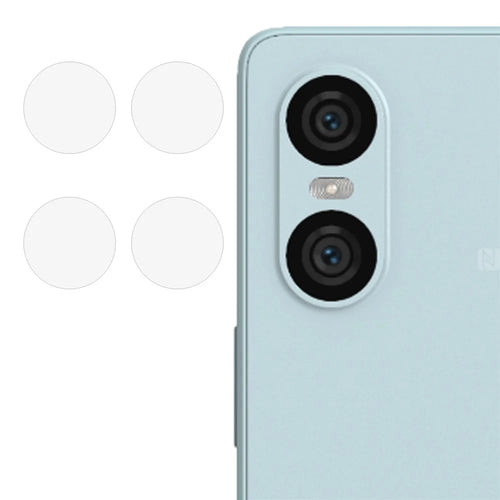 2 Set For Sony Xperia 10 VI Camera Lens Protector Individual Tempered Glass Straight Edges Lens Film - 1