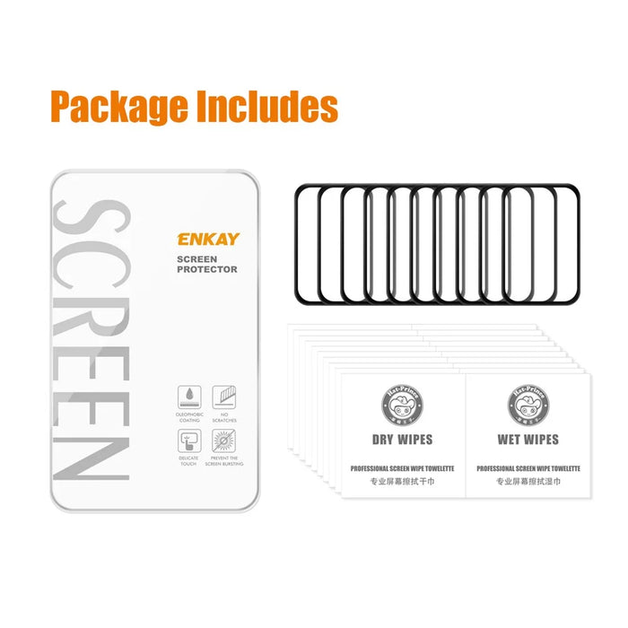 ENKAY HAT PRINCE 10Pcs For Samsung Galaxy Fit3 Screen Protector 3D Curved Edge PMMA Watch Film - 6