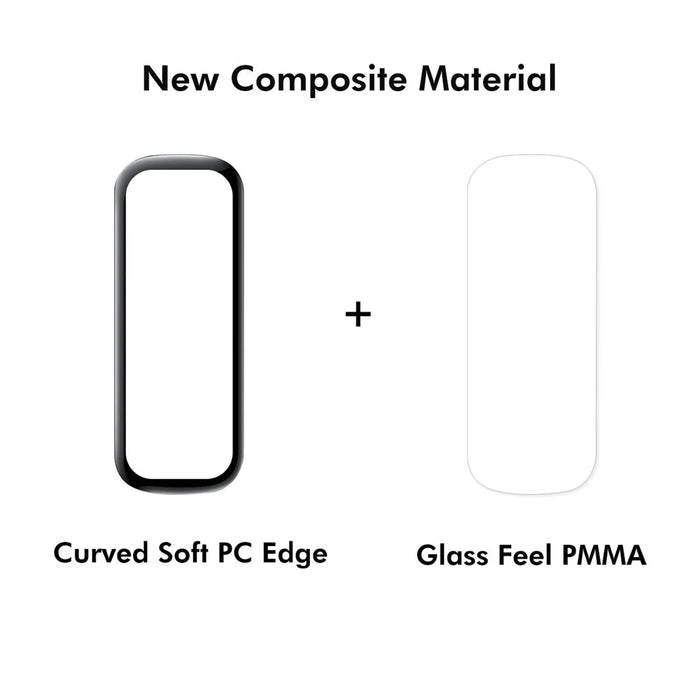 ENKAY HAT PRINCE 10Pcs For Samsung Galaxy Fit2 Screen Protector PC Curved Edge + PMMA Watch Film - 3
