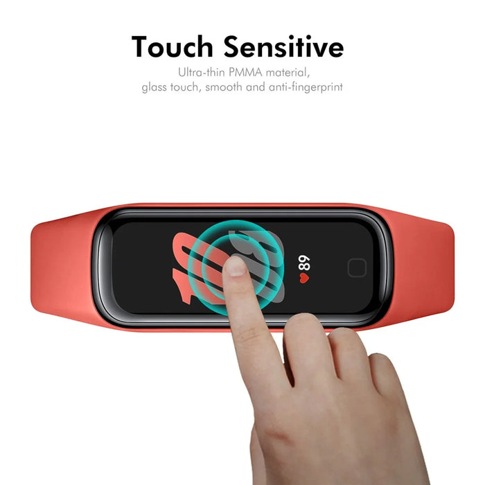 ENKAY HAT PRINCE 10Pcs For Samsung Galaxy Fit2 Screen Protector PC Curved Edge + PMMA Watch Film - 4