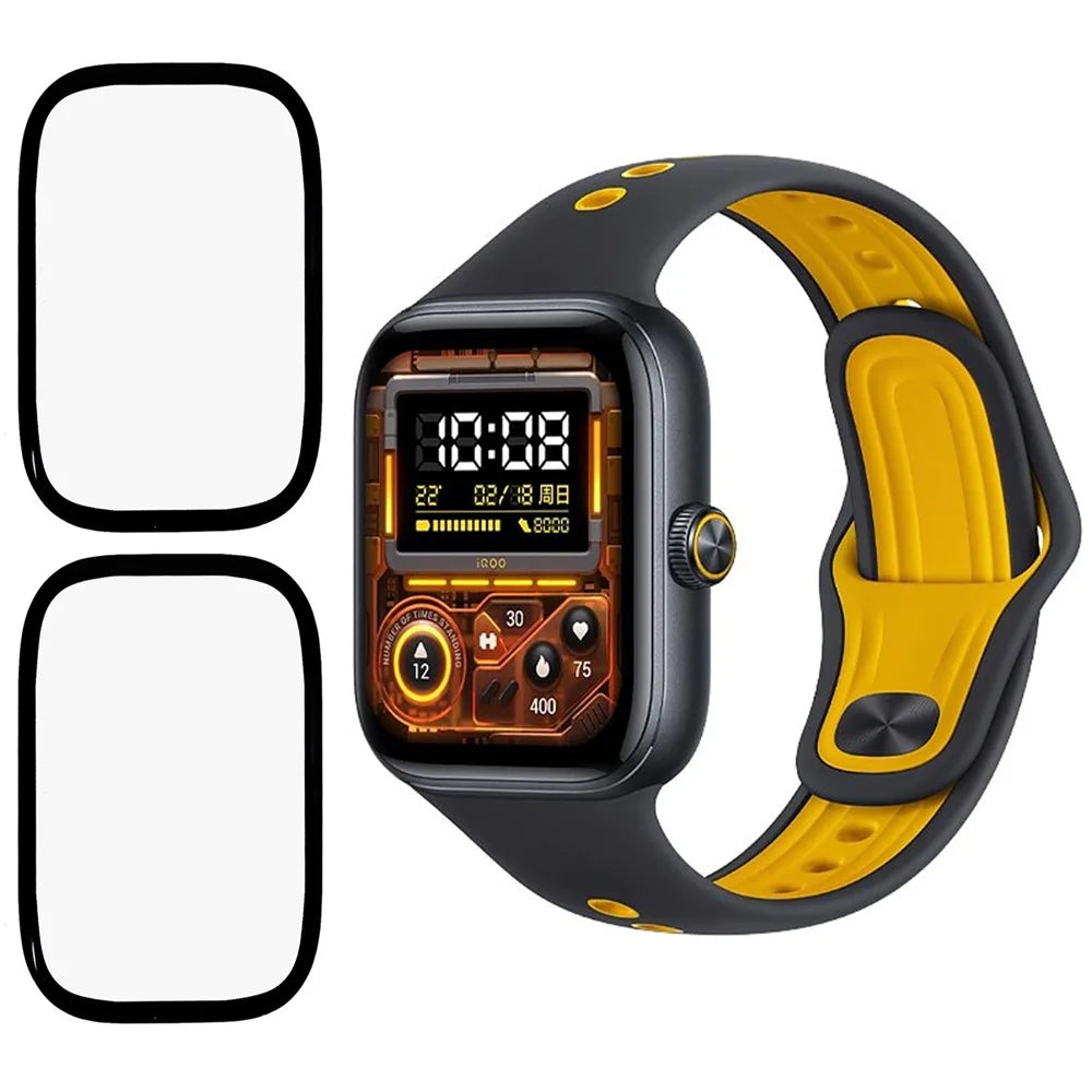 2Pcs / Pack For vivo Watch GT PMMA Screen Protector Ultra Clear Watch Film (Black Edge) - 1