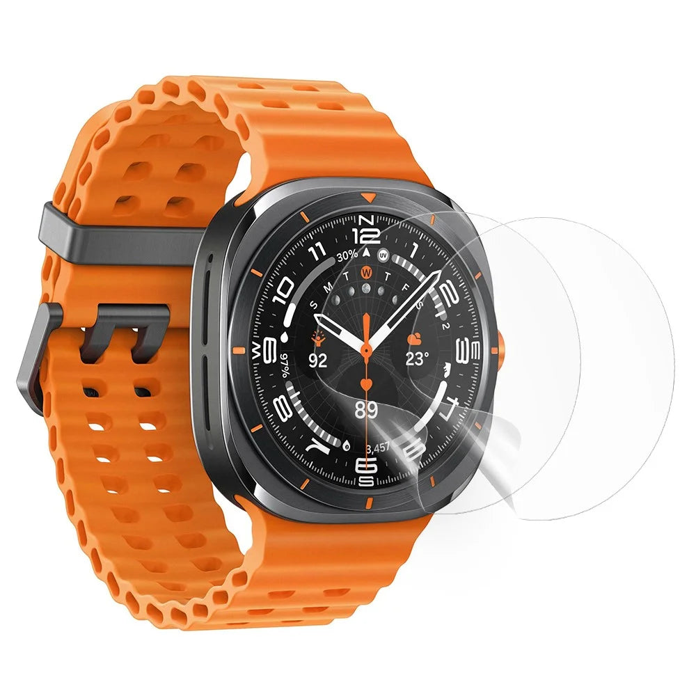 2Pcs For Samsung Galaxy Watch6 Classic 47mm / Watch Ultra (2025) 47mm / Ultra 47mm Screen Protector TPU Ultra Clear Watch Film - 1