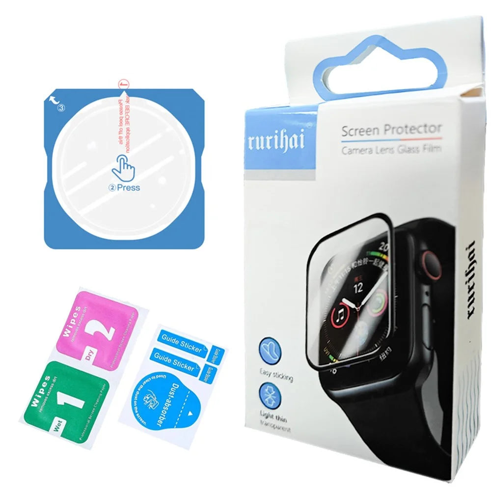 RURIHAI For Samsung Galaxy Watch6 Classic 47mm / Watch Ultra (2025) 47mm / Ultra 47mm Watch Screen Protector with Installation Tool - 4