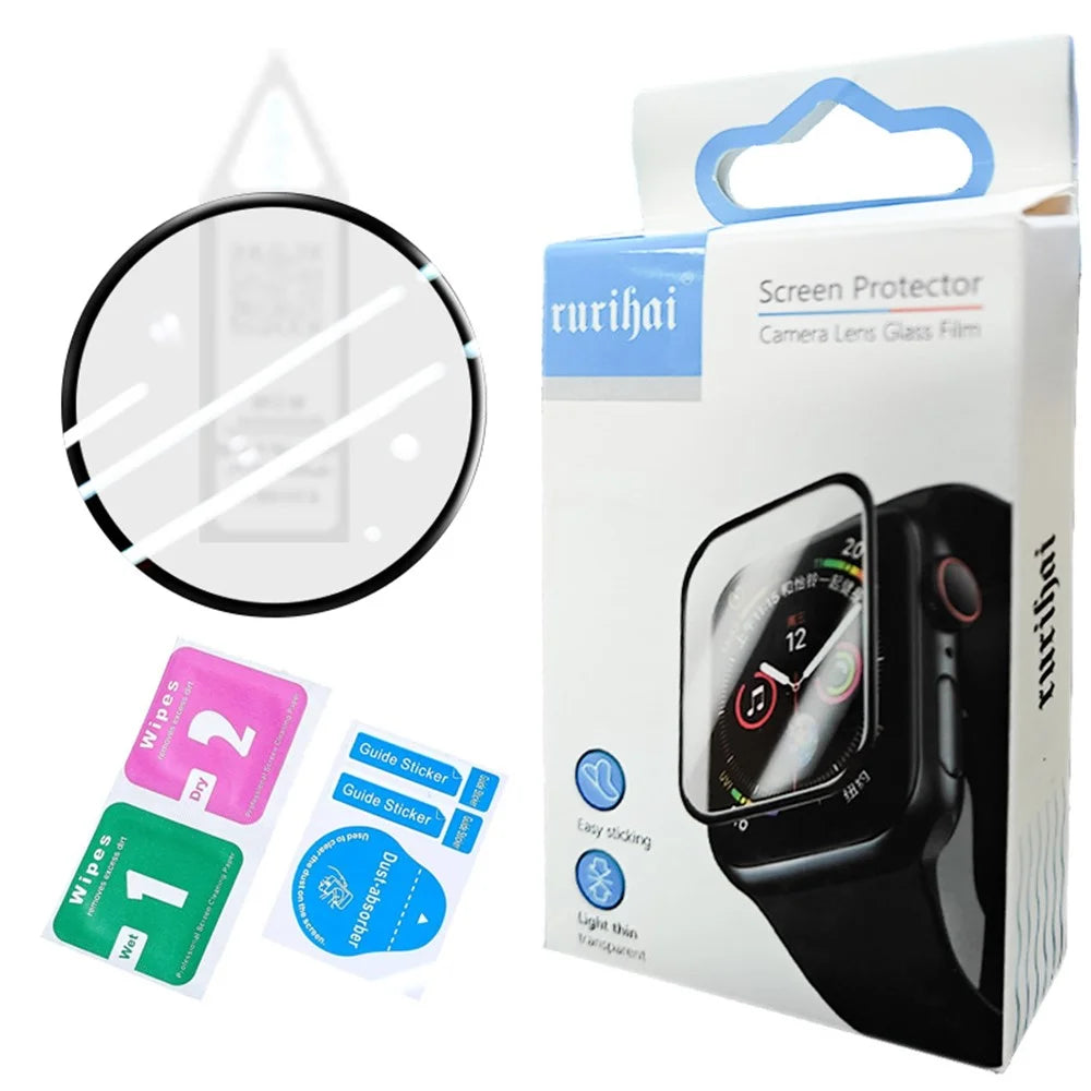 RURIHAI For Samsung Galaxy Watch7 44mm / Watch6 44mm PMMA Screen Protector 3D Full Glue Watch Screen Film - 5