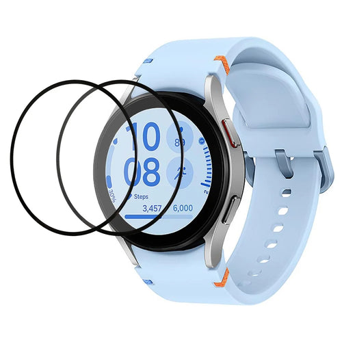 2Pcs / Pack For Samsung Galaxy Watch FE 40mm Screen Protector PMMA Watch Film (Black Edge) - 1