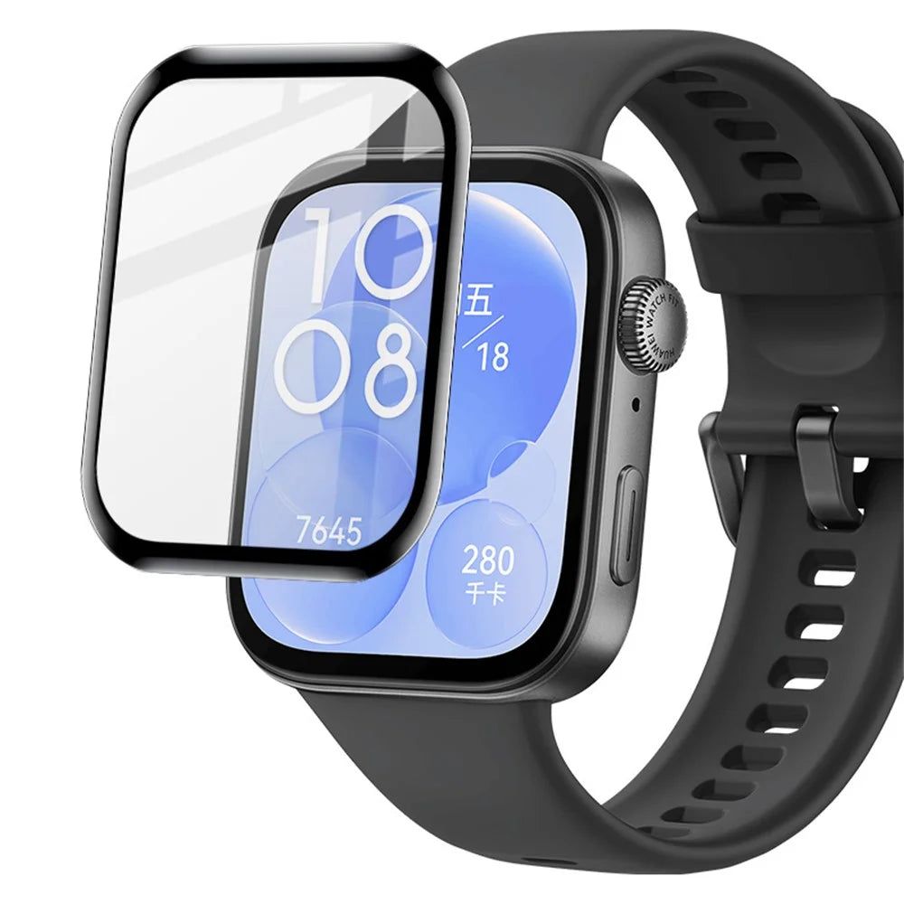 IMAK For Huawei Watch Fit 3 Screen Protector PMMA Anti-Scratch Ultra Thin HD Watch Film - 1
