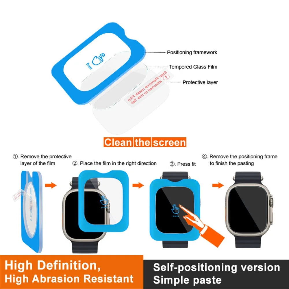 IMAK For Xiaomi Smart Band 8 Pro Screen Protector HD Clear Watch Film Easy Application - 4