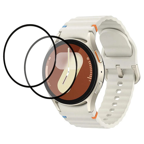2Pcs For Samsung Galaxy Watch7 40mm Screen Protector Silk Printing Tempered Glass Watch Film - 1