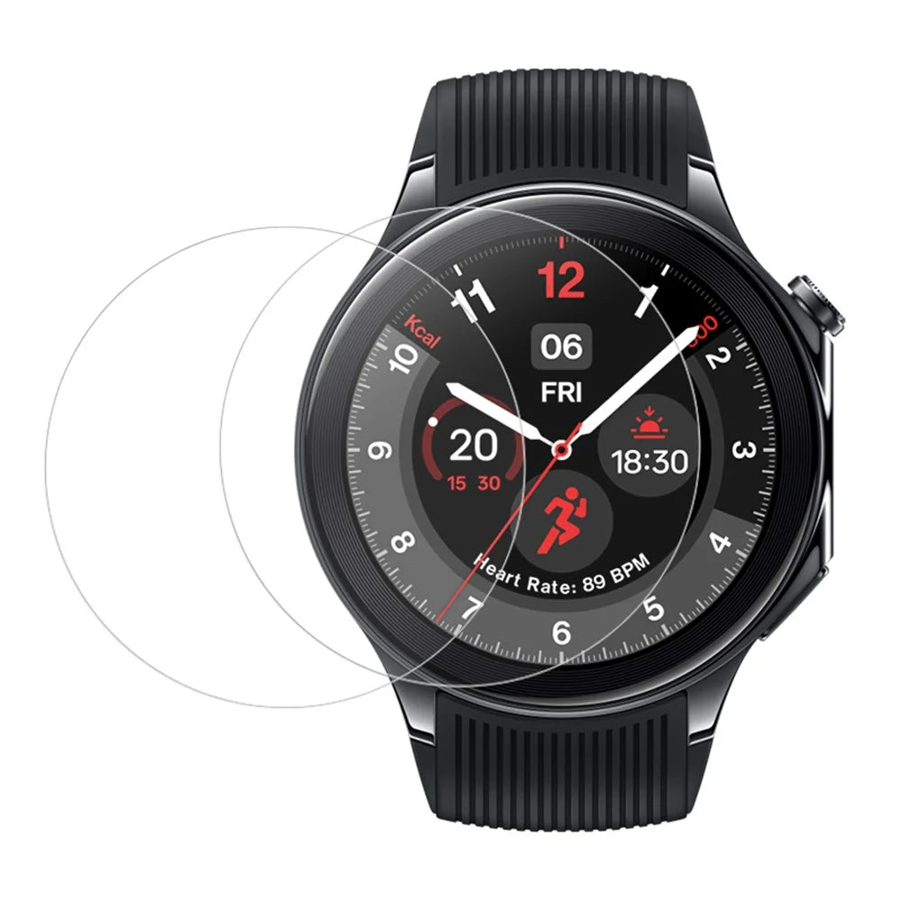 2Pcs For Oppo Watch X / OnePlus Watch 2 Screen Protector Clear TPU Screen Film - 1