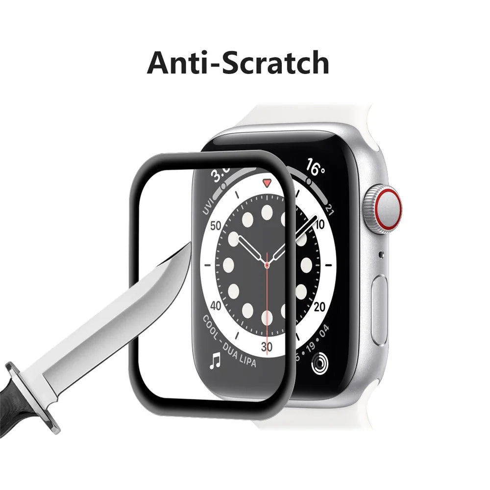 5Pcs / Set HAT PRINCE Full Size 3D Curved Soft PC + PMMA HD Screen Guard Film for Apple Watch SE3 / SE2 / SE1 / 6 / 5 / 4 44mm - 6