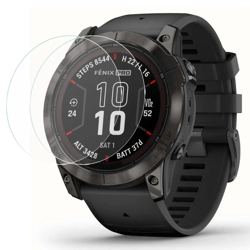 2Pcs For Garmin Fenix 7X Pro 51mm Tempered Glass 2.5D Watch Screen Protector HD Clear - 1