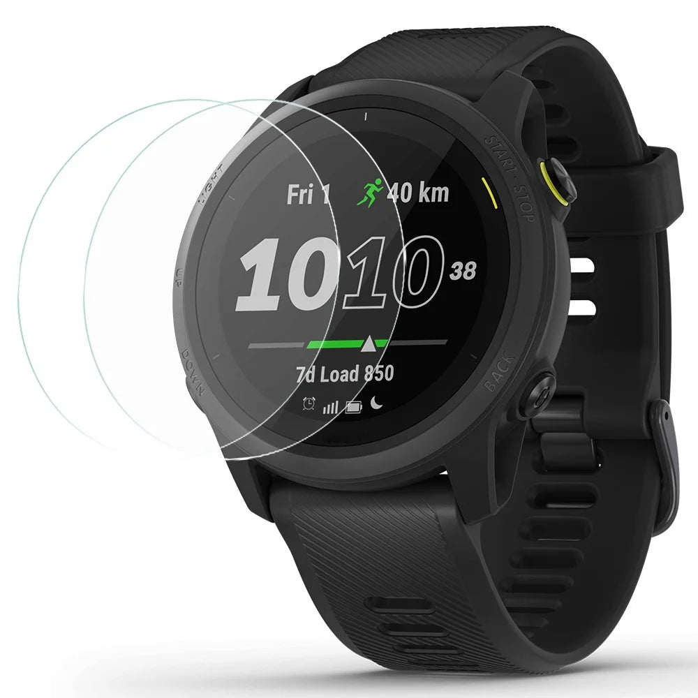 2Pcs For Garmin Forerunner 745 Screen Protector 2.5D Arc Edge Tempered Glass Film - 1