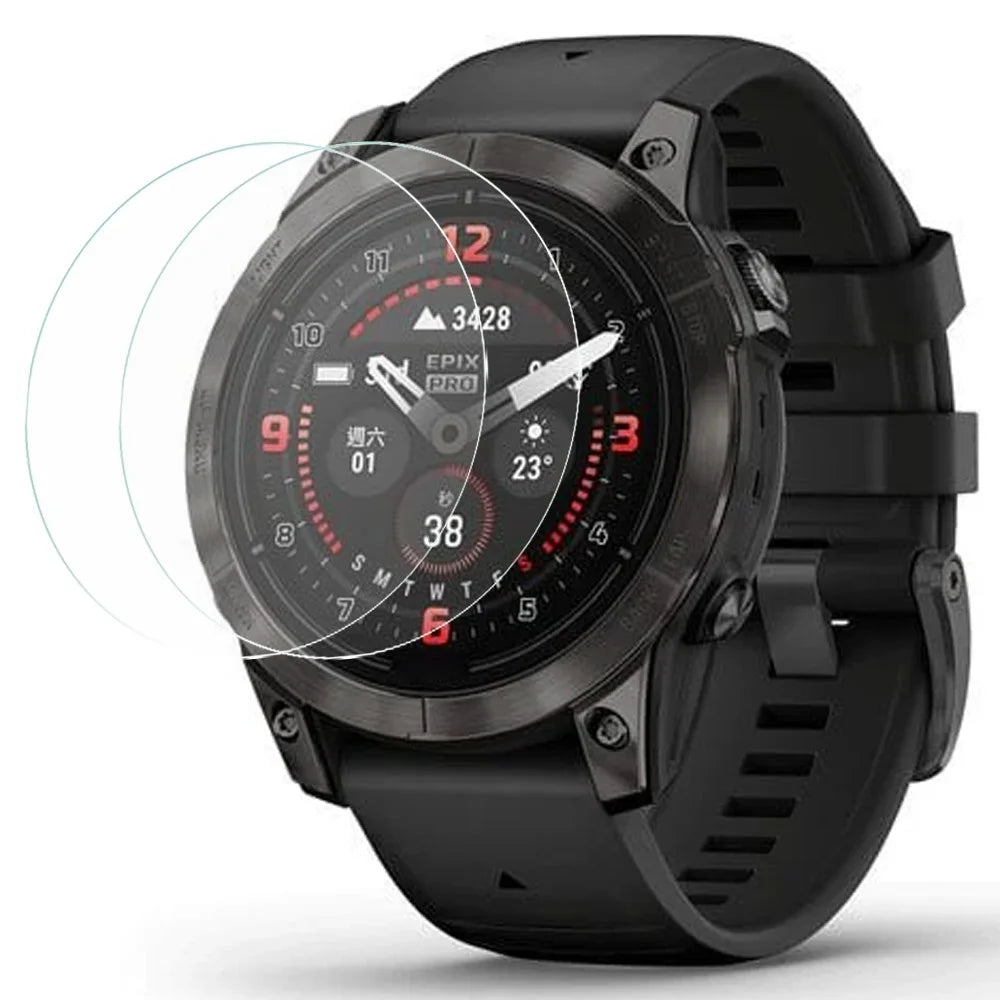 2Pcs For Garmin epix Pro (Gen 2) 42mm Screen Protector 2.5D Tempered Glass Film - 1