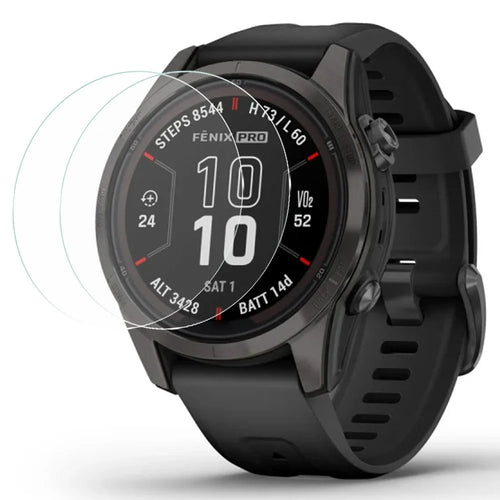 2Pcs For Garmin Fenix 7S Pro 42mm Watch Screen Protector Tempered Glass Film 2.5D Arc Edge - 1