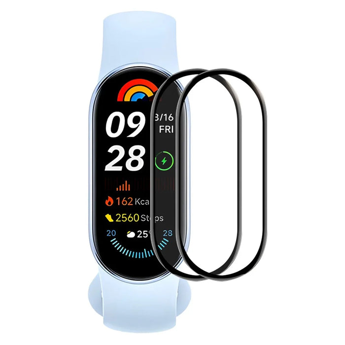 ENKAY HAT PRINCE 2Pcs For Xiaomi Smart Band 9 Screen Protector 3D Curved PC+PMMA Watch Screen Film - 1