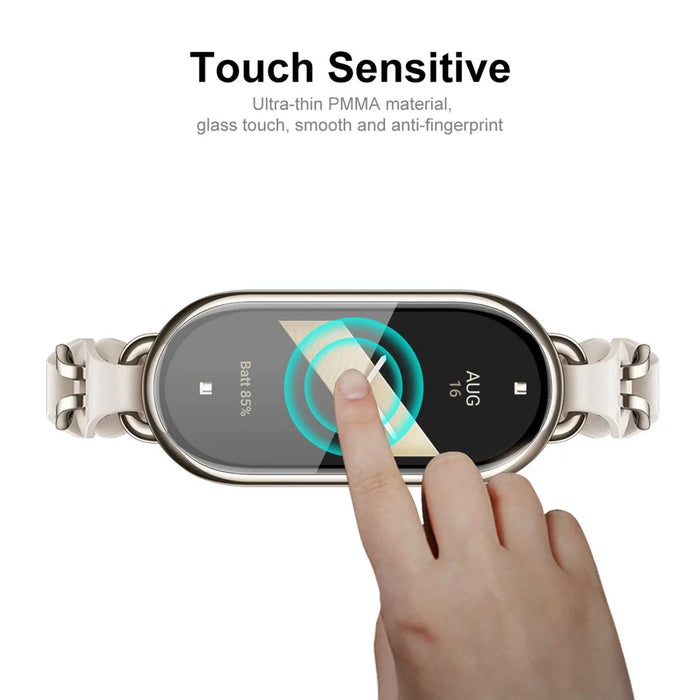 ENKAY HAT PRINCE 2Pcs For Xiaomi Smart Band 9 Screen Protector 3D Curved PC+PMMA Watch Screen Film - 5