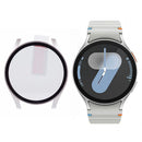 For Samsung Galaxy Watch7 40mm Watch Case Hard PC Cover with Tempered Glass Screen Film - Starlight - 1