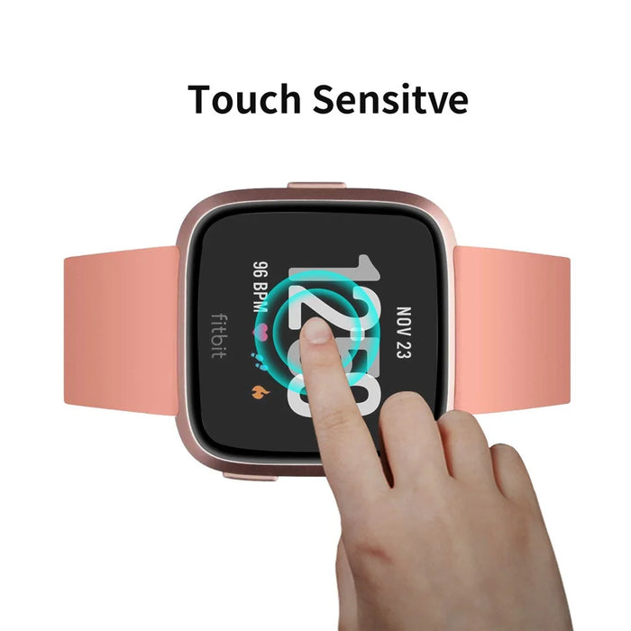 2Pcs/Set ENKAY HAT PRINCE 3D PC Edge + PMMA Full Coverage Screen Film for Fitbit Versa 3 / Fitbit Sense - 4