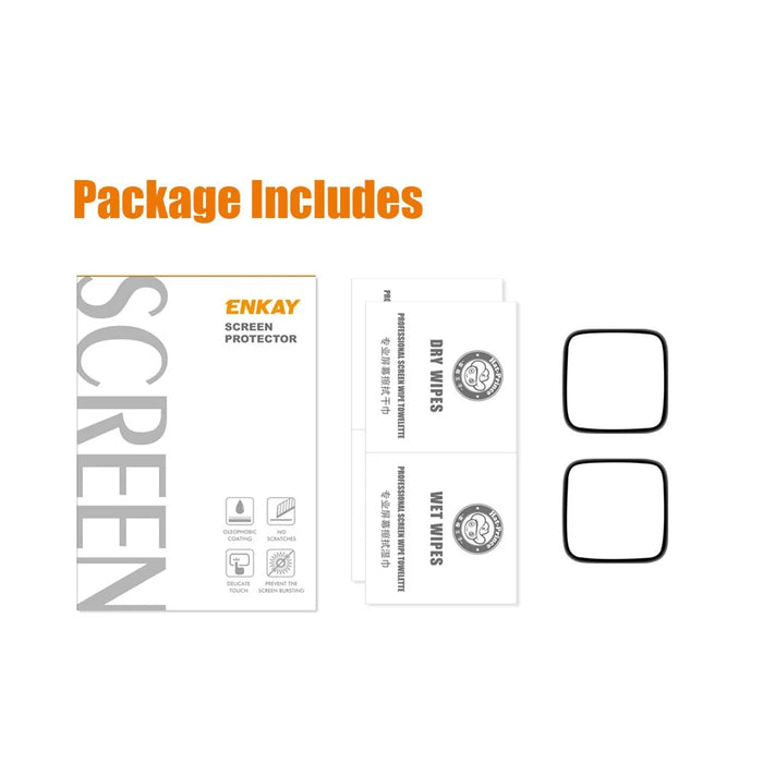 2Pcs/Set ENKAY HAT PRINCE 3D PC Edge + PMMA Full Coverage Screen Film for Fitbit Versa 3 / Fitbit Sense - 7