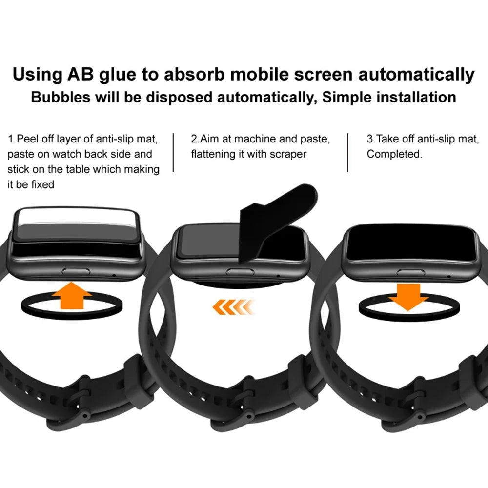 IMAK For Xiaomi Smart Band 9 NFC / Smart Band 9 Screen Protector PMMA HD Clear Watch Film - 7