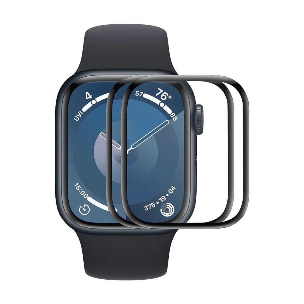 ENKAY HAT PRINCE For Apple Watch Series 11 46mm / 10 46mm 2Pcs Screen Protector   3D Curved PC + PMMA Ultra Clear Film - Transparent - 1